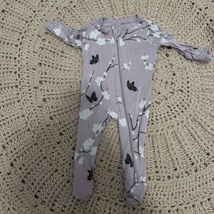 Kyte BABY Purple Floral Kids Pajamas